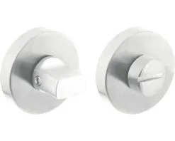 INTERSTEEL Rozet Rond Met WC-/badkamersluiting RVS Geborsteld