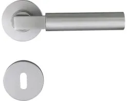 PERTURA Deurkruk Paar Tikur Op Rozet Met Sleutelplaat Aluminium F1