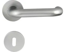 PERTURA Deurkruk Paar Venja Op Rozet Met Sleutelplaat Aluminium F1