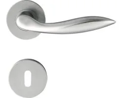 PERTURA Deurkruk Paar Isa Op Rozet Met Sleutelplaat Aluminium F1