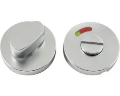 PERTURA Rozet Rond Met WC-/badkamersluiting Aluminium F1