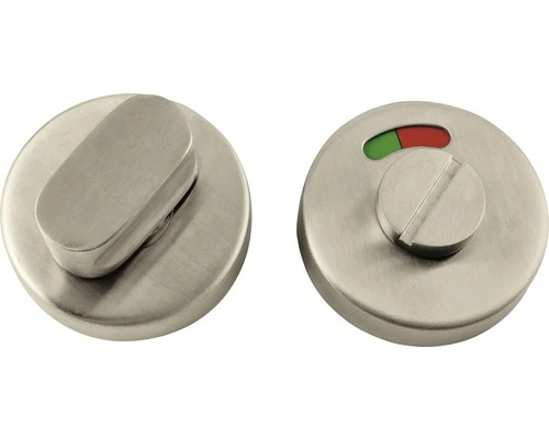 PERTURA Rozet Rond Met WC-/badkamersluiting RVS Mat 1 PERTURA Rozet Rond Met WC-/badkamersluiting RVS Mat