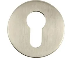 PERTURA Rozet Rond Met Profielcilindergat RVS Mat