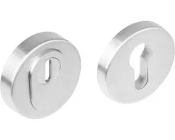 INTERSTEEL Veiligheidsrozet Ø 52 Mm Anti-kerntrek RVS Geborsteld, 2 Stuks